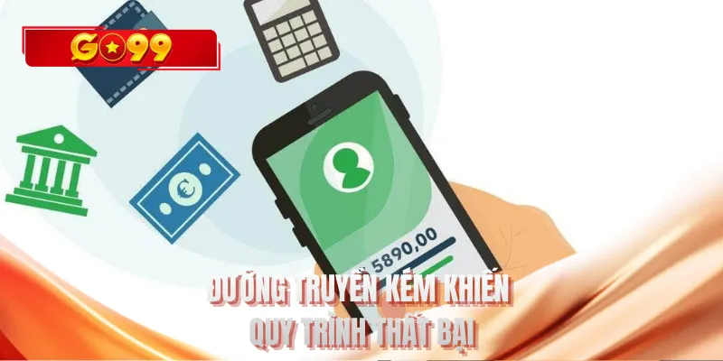Đường truyền kém khiến quy trình thất bại